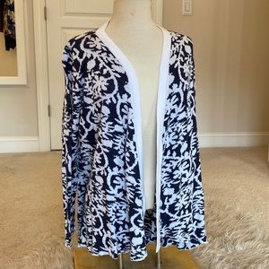 belldini - Open-front Long Sleeve Cotton Sweater - Size L